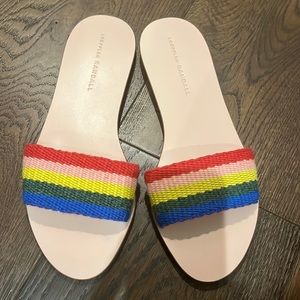 Loeffler Randall Striped Sandal NWOT